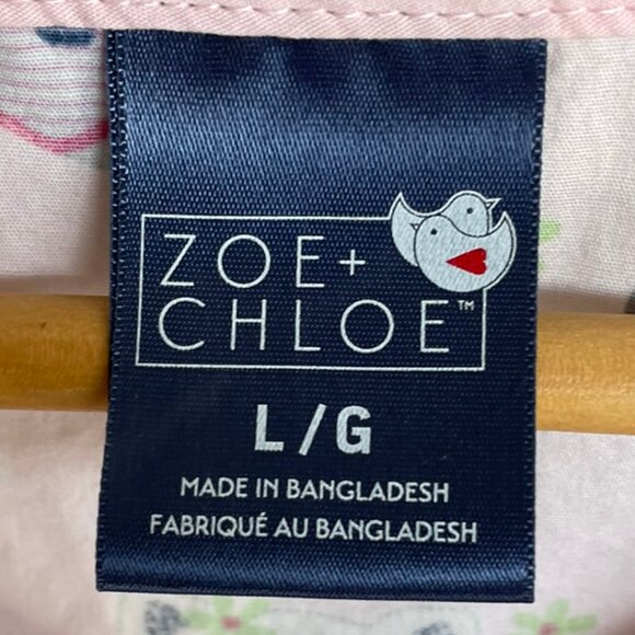 ZOE + CHLOE Bundle Two Tops Scrubs V Neck 100% Cotton Animals Cats Sea Horse , L - Picture 11 of 16